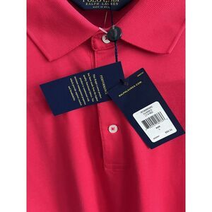 Polo Ralph Lauren Coral Golf Shirt Large Peru Cotton Poly Blend